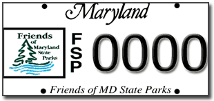 Get a Friends of MD State Parks License Plate